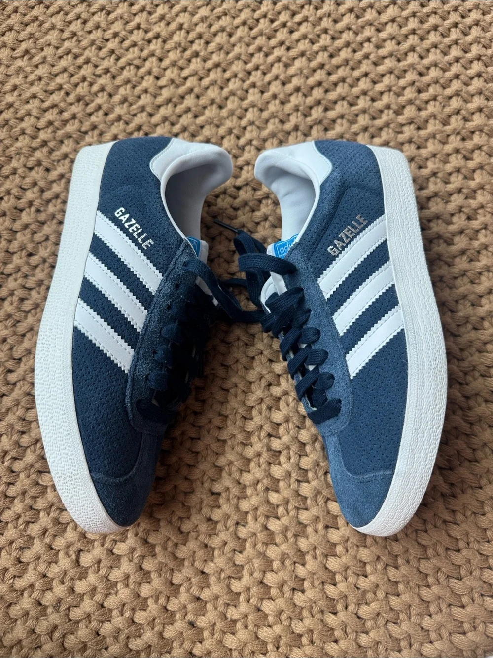Adidas Gazelle in Blue and White Suede Size Mens 4.5